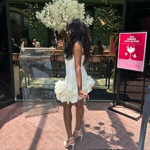 Lilou Ruffle Square Neck Minidress – only worn twice